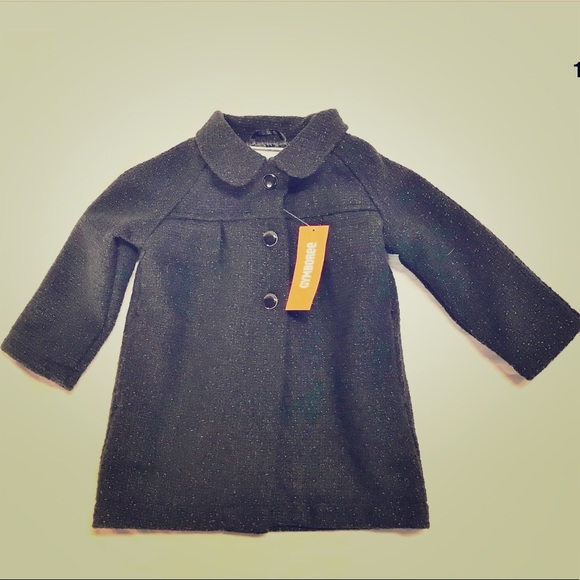 GYMBOREE PARTY PLAID BLACK SPARKLE DRESSY COAT JACKET 6 12 24 2T 3T 4 5 NWT